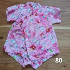 甚平　浴衣　ロンパース　女の子　80サイズ