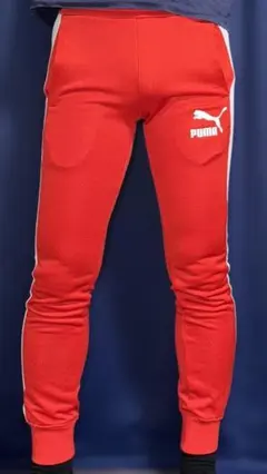 PUMA メンズ T7 ICONIC トラックパンツ レッド XS
