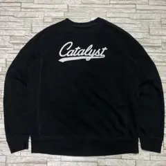Catalyst スウェット ブラック フロントロゴ リバース型