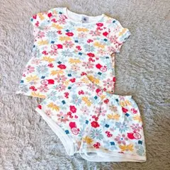 BATEAU 95cm ベビーパジャマ フラワープリント