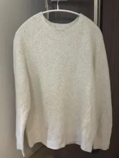 UNIQLO スフレヤーン クルーネックセーター オフホワイト　Mサイズ