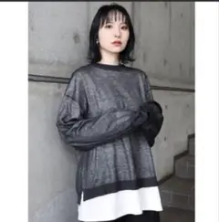 MURUA シアーニット　ロングスリーブＴシャツ　2点セット