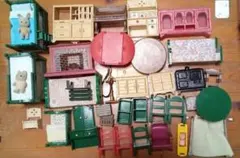 イタリア Sevi社 セヴィ 木のおもちゃ ミニチュア ファミリア輸入 当時