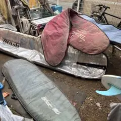 ロングボードケース2個、ショートボードケース2個 全てジャンク