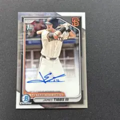 Bowman Chrome James Tibbs III Auto サイン - メルカリ
