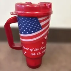 【米軍ミリタリー非売品】アメリカ国旗柄 大容量タンブラーのサムネイル