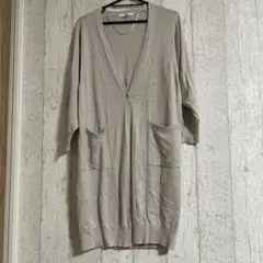 UNIQLO ベージュ Vネックカーディガン M