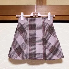 インパン裏地付きツイードチェックミニスカート【 tu1441 】