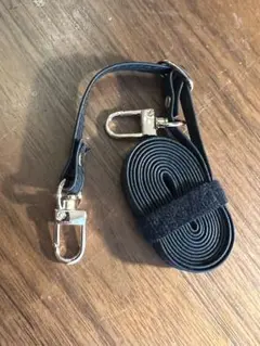 スマホショルダー紐 黒 調整可能ストラップクリップ付き