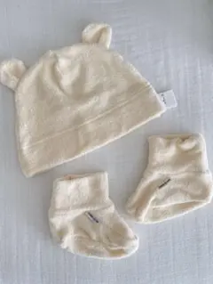 コムサイズム　帽子と靴下セット