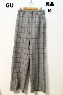 GU チェック柄 パンツ