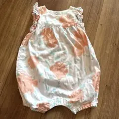 プチバトー　花柄ロンパース 74cm 12m