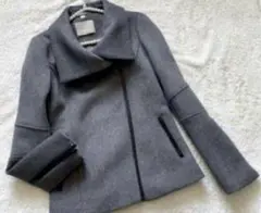 sacai ぺプラム ウールメルトン ニットドッキング ライダース