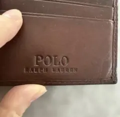 NewYorkPOLO RALPH LAUREN 二つ折り財布 レザー ブラウンのサムネイル