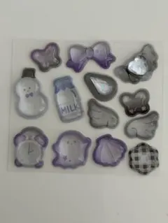 しろくろドロップ　光るジュエルプチドロップ　ストーン付き　正規品お裾分け