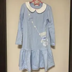 メゾピアノ　ワンピース　キッズ　130 女の子　水色