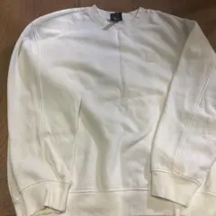 h&mホワイト クルーネック トレーナー