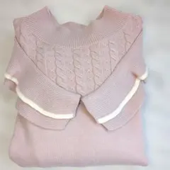 メゾピアノジュニア フリル ガーリー ニット サイズ 140