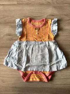 MAAROOK ストライプ フリル ワンピース