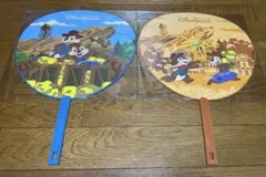 香港ディズニー ビッググリズリーマウンテン　うちわ2種セットのサムネイル