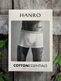 新品❣️【HANRO】ハンロ ボクサー 2パック グレー S
