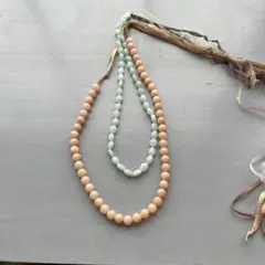 アクアガール　ネックレス　チャーム　パール風