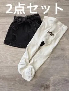 SHEIN デニムスカート 6-9M タイツ付き