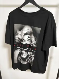 STAY WILD フォトプリント Tシャツ ブラック