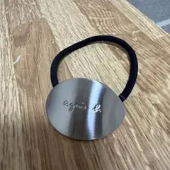 アニエスベー　ヘアゴム　シルバー