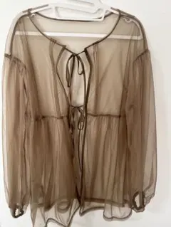 niko and... ブラウンシアーシャツ