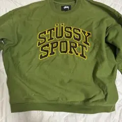 Stüssy Sport オリーブグリーン トレーナー