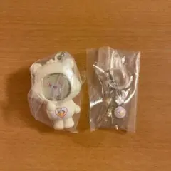 ケアベア　フォトフレームマスコット　めじるしアクセサリー