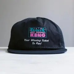 f*f様 【希少】ヴィンテージ キャップ 帽子 黒 刺繍 ストリート アメカジ