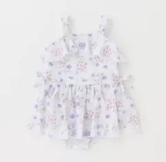 プティマイン 花柄ワンピース水着　120cm 新品未使用