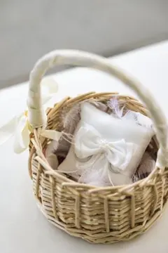 リングピローとバスケットセット