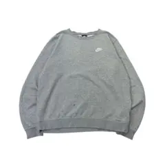 NIKE スウェット トレーナー ロゴ刺繍 グレー M
