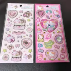 【正規品】サンリオ　キラキラジュエルシール　ウサハナ キティ