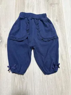 【子供服同時購入で200円引き】 ベビー キッズ 長ズボン ブルー 70cm