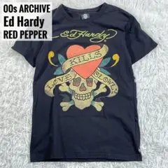 RED PEPPER x Ed Hardy Skull Tee 00s L