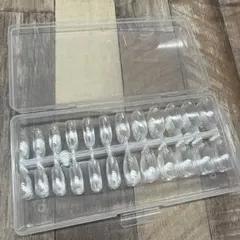 ネイルチップ　240枚セット　クリアチップ　ケース付き