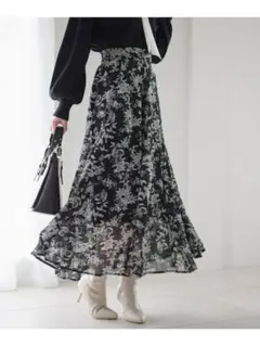 アソートガラエアリースカート Andemiu アンデミュウ スカート 　花柄