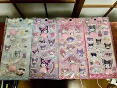ぷくぷくシールおしりシールサンリオキャラクター ステッカー4シート入り