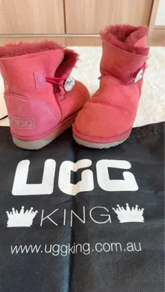 UGG KING 赤 ムートンブーツ　オーストラリア
