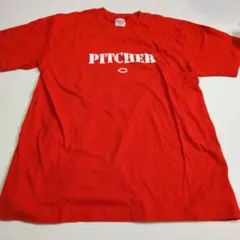 PITCHER Tシャツ 赤 Lサイズ　広島カープ