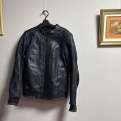 HARLEY-DAVIDSON レザージャケット ブラック/ネイビー