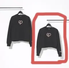 ❣️正月価格❣️BLACKPINK トレーナー　黒ピンク　トレーナー　ハートトレカ付