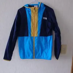 フード付き軽量ジャケット 青・紺・黄