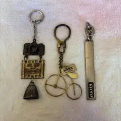 京都　奈良　お土産キーホルダー３点セット