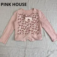 PINK HOUSE ピンクハウス カーディガン リボン 花柄 ピンク フリルのサムネイル