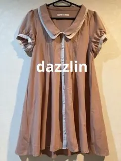 dazzlin ダズリン　ワンピース　コーラルピンク　膝丈　夏のサムネイル